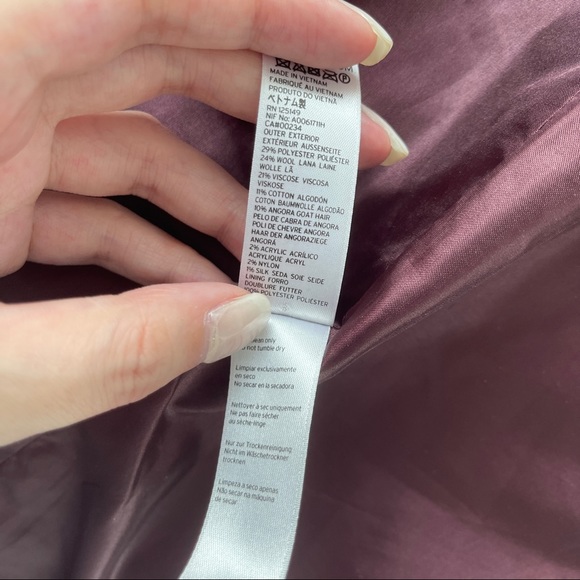 Topshop burgundy coat - Picture 5 of 7